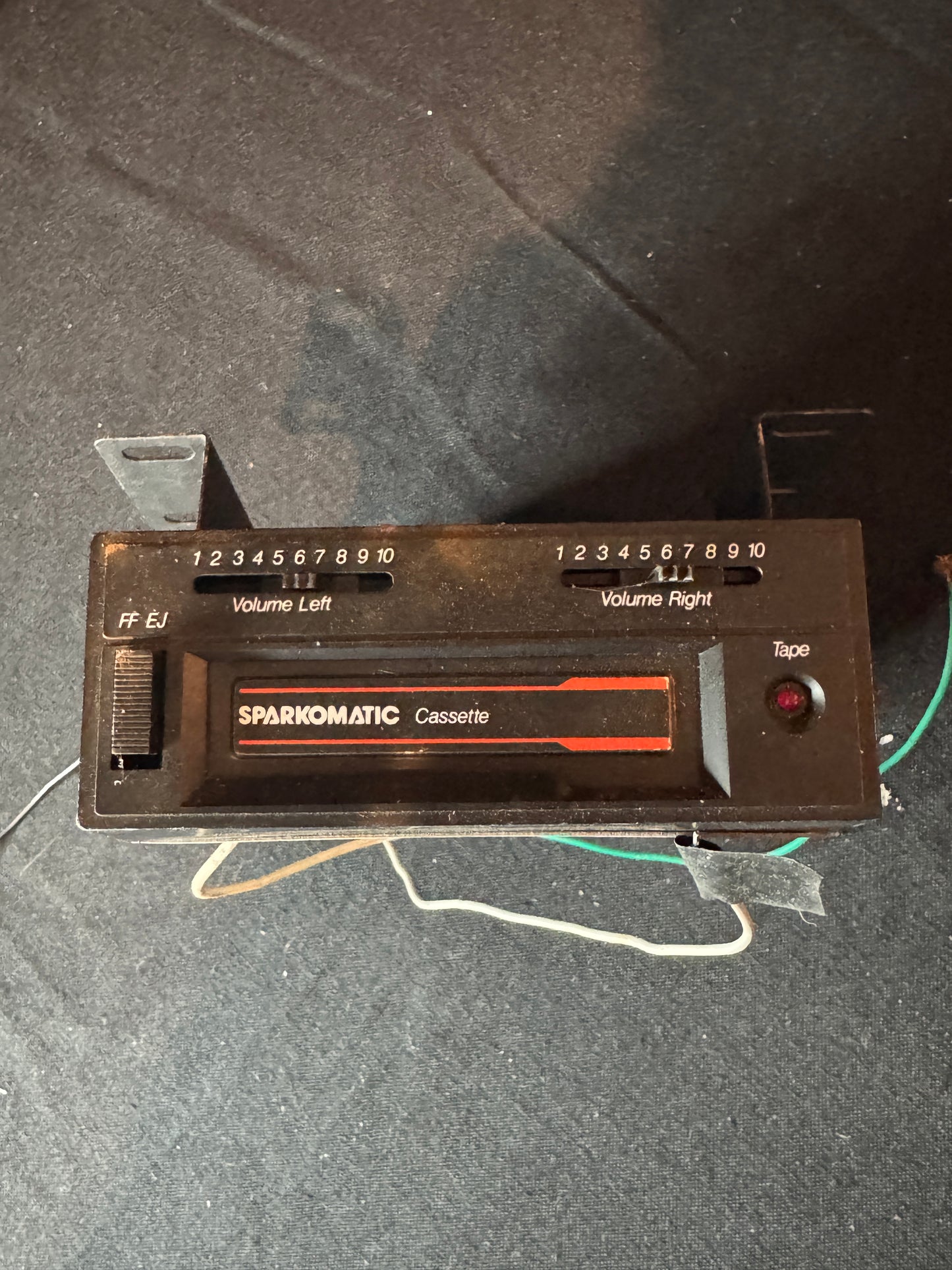 Vintage Sparkomatic Under Dash Cassette Stereo Model SS201