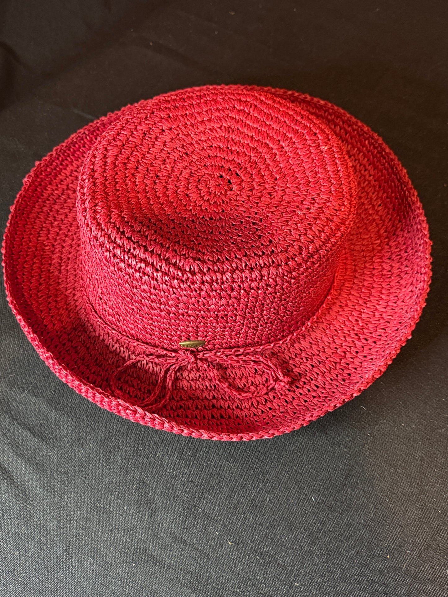Scala Women's Sun Hat Red Maroon Color Adult Size