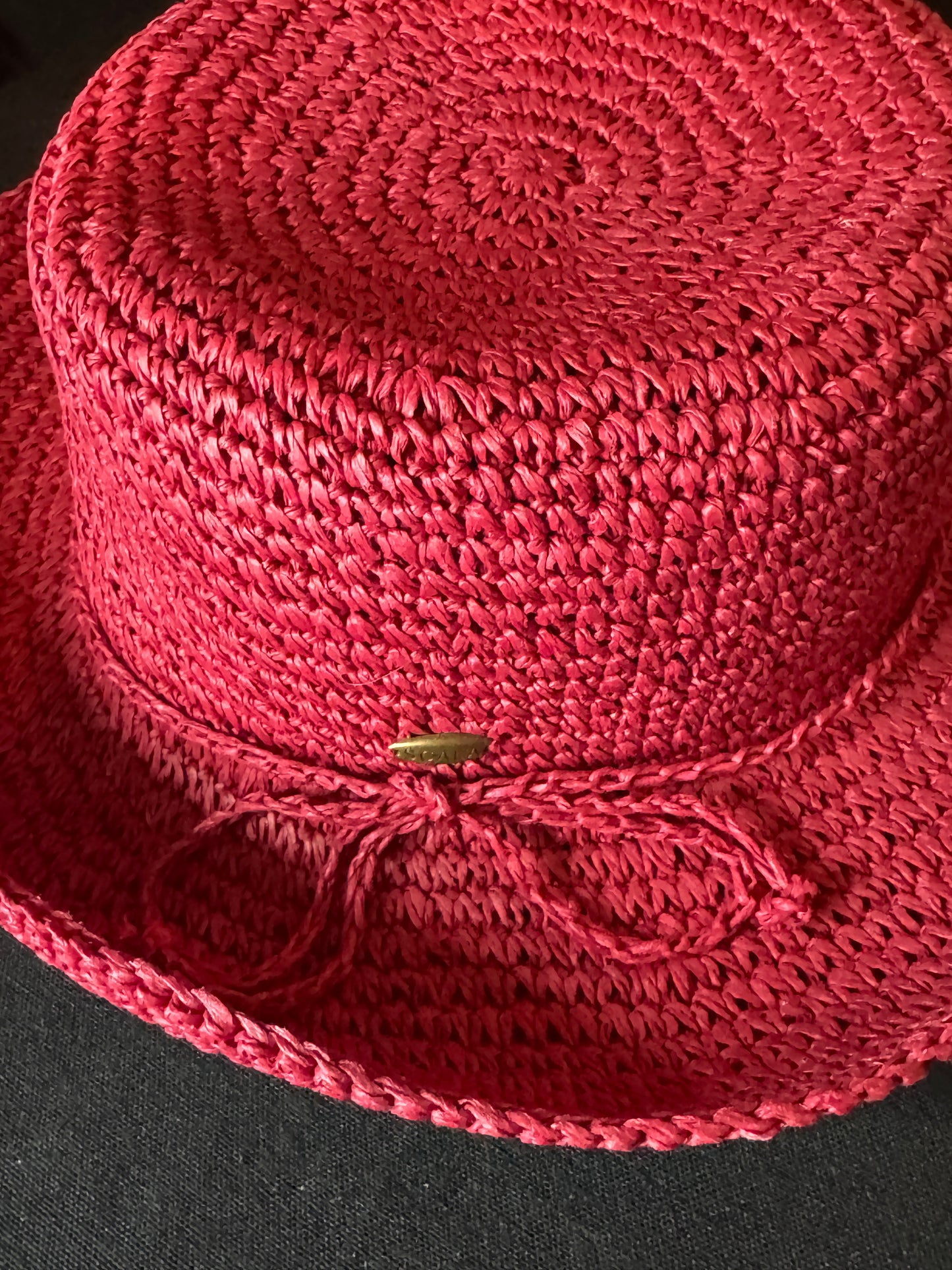 Scala Women's Sun Hat Red Maroon Color Adult Size