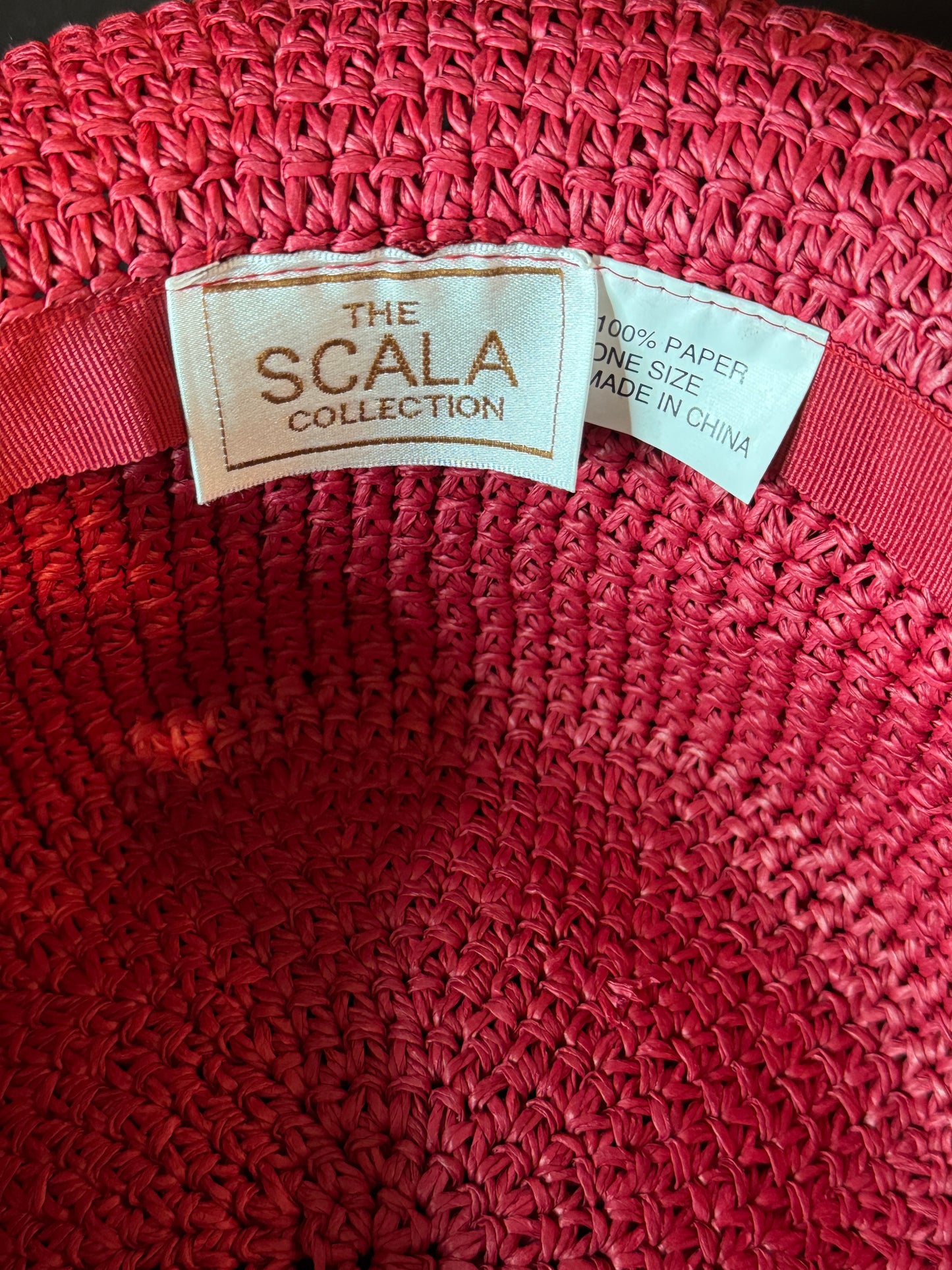 Scala Women's Sun Hat Red Maroon Color Adult Size