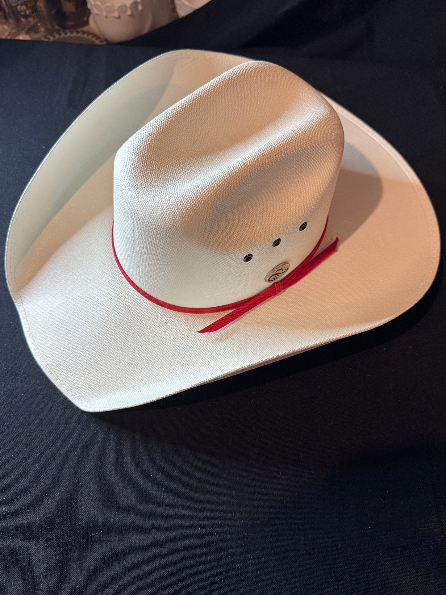 Cowboy Calgary Stampede Western Hat Ivory White Size Small/Medium Smithbilt clean New