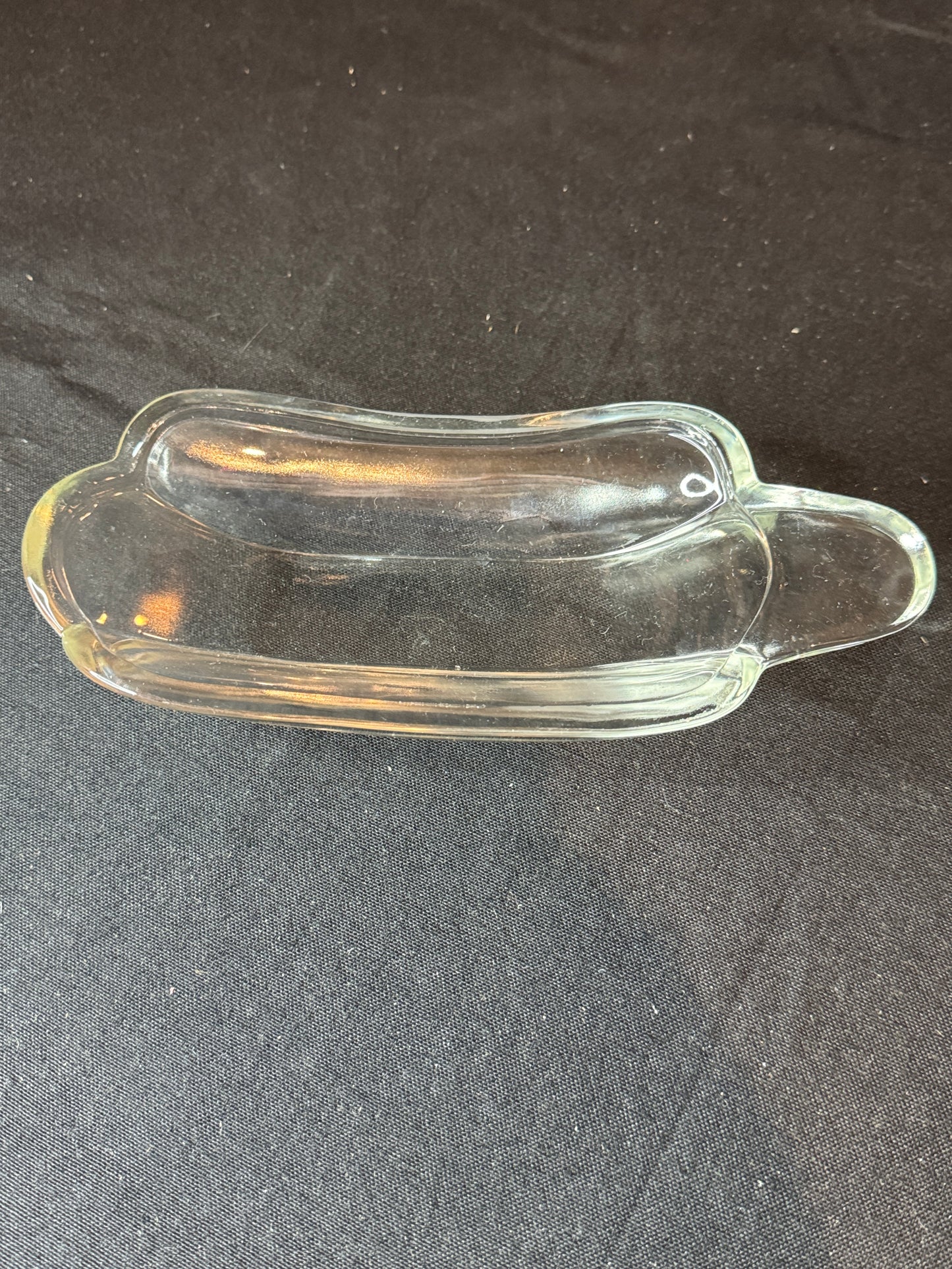 Vintage Heavy Clear Glass Banana Split Ice Cream Serving Dishes Set of 6