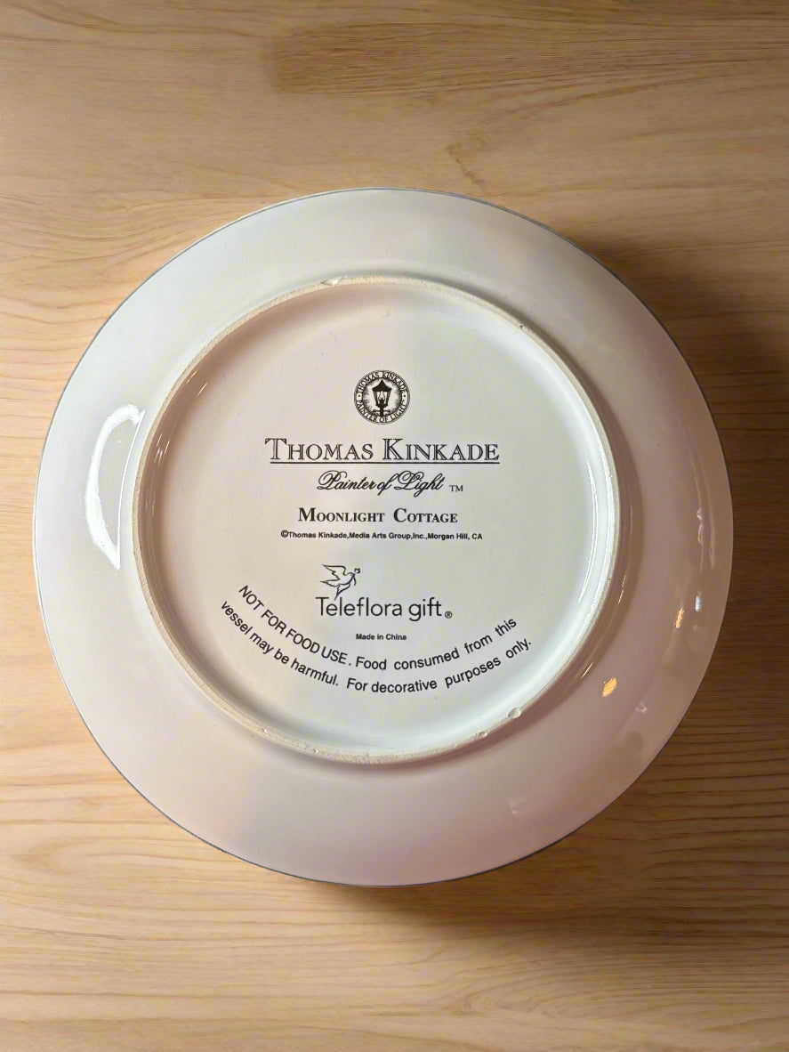 Thomas KInkade Coffee Cup & Saucer Mug Painter of Light Moonlight Cottage - Swanky Barn