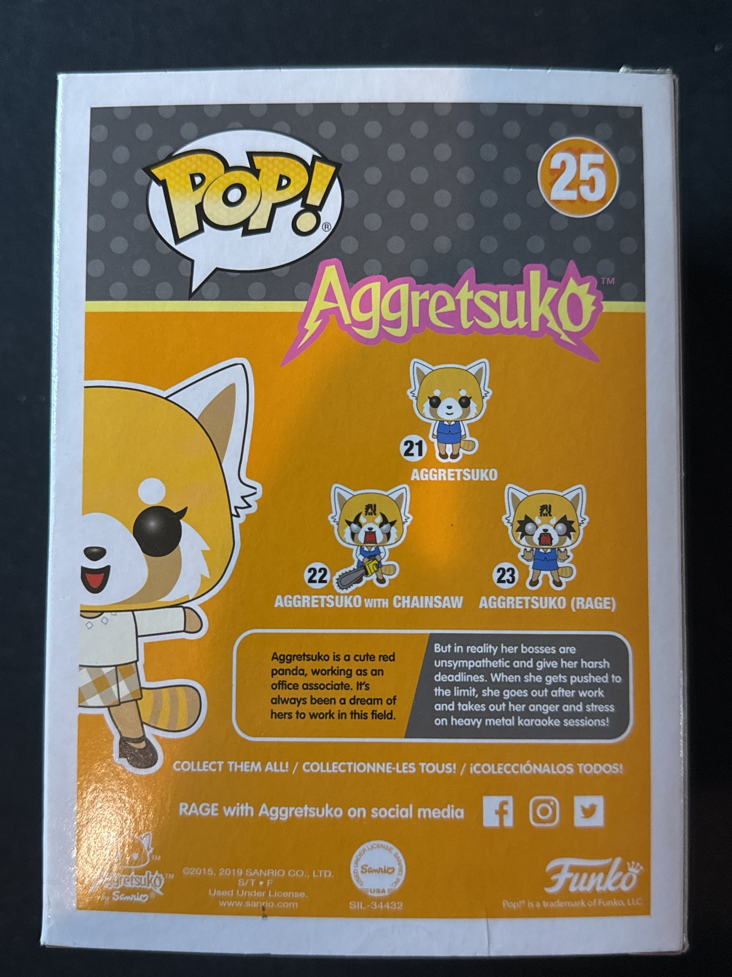 Funko Pop! Aggretsuko #25 Target Exclusive (Date Night) Vinyl Figure New In Box