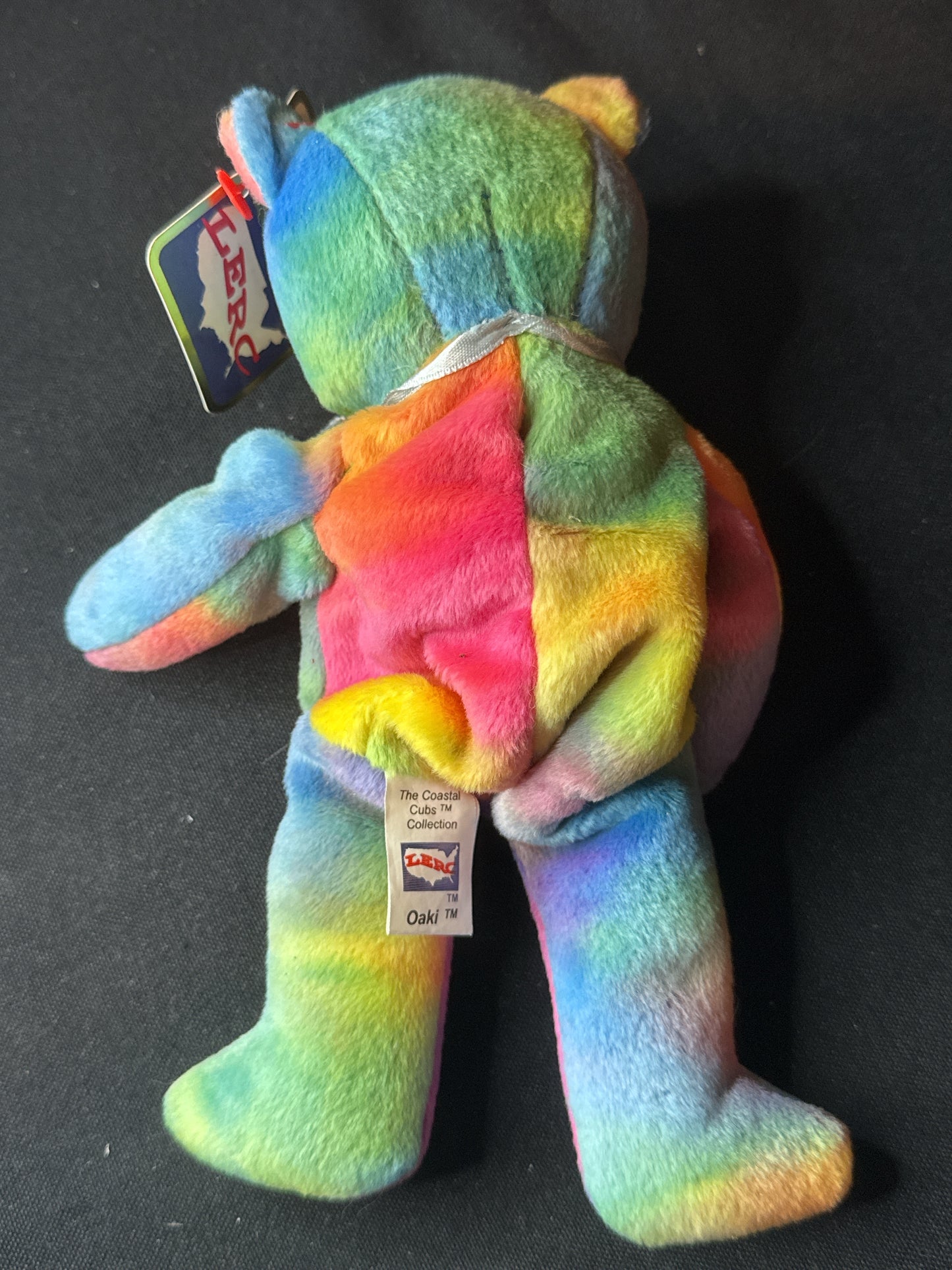 The Coastal Cubs OAKI Lighthouse Bear Beanie Plush Oak Island LERC Rainbow 8" Tall