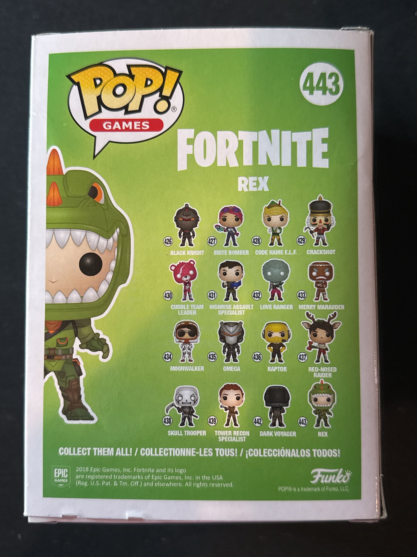 Funko Pop! Fortnite #443 Rex Vinyl Figure New in Box