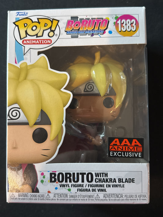 Funko Pop! Boruto Naruto Next Generation #1383 AAA Anime Exclusive With Chakra Blade NIB