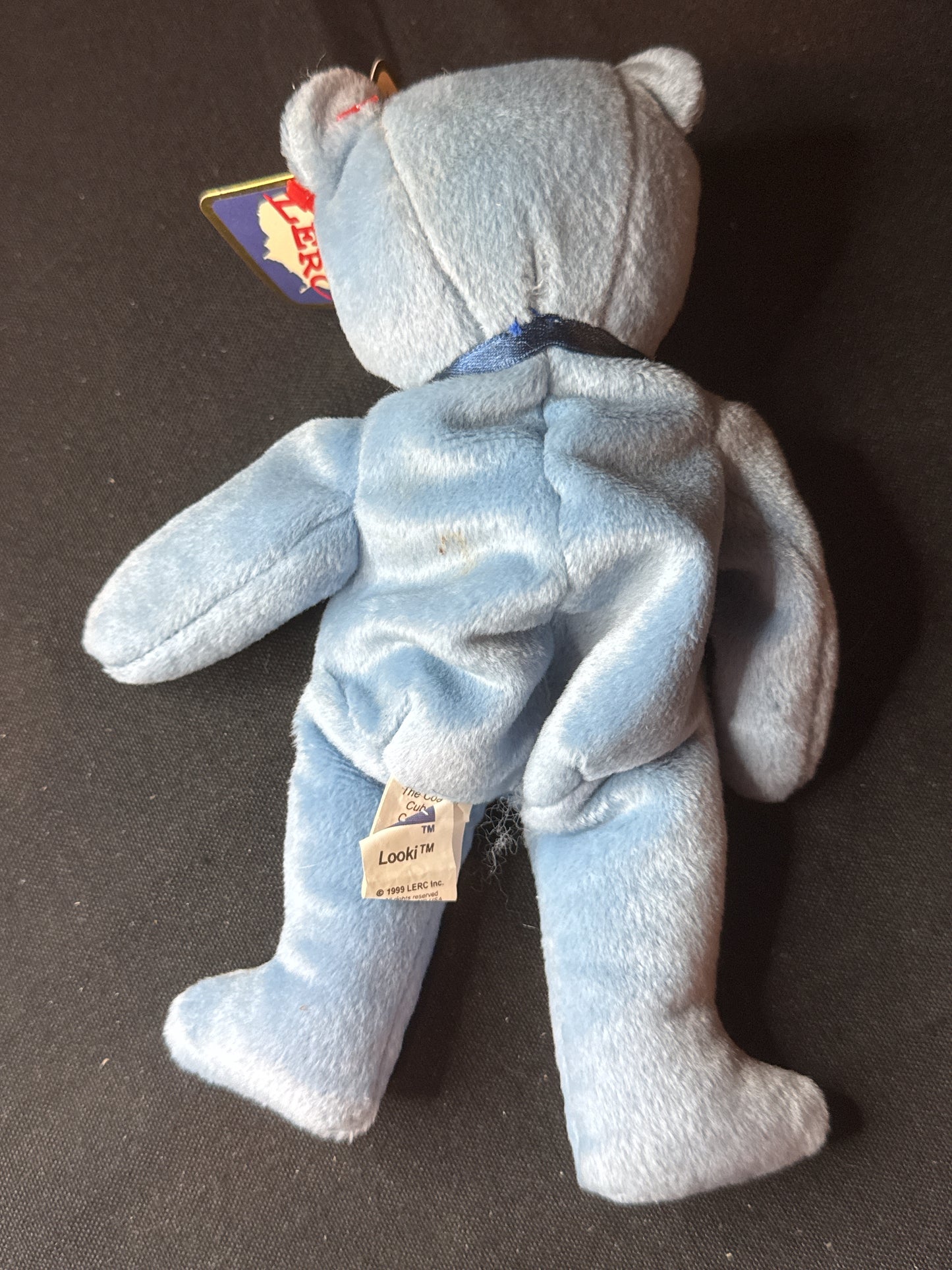 The Coastal Cubs LOOKI Lighthouse Bear Beanie Plush Cape Lookout LERC Blue 8" Tall