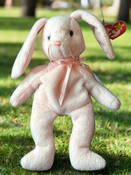 Ty Beanie Baby Hoppity The Bunny Rabbit Pink With Errors