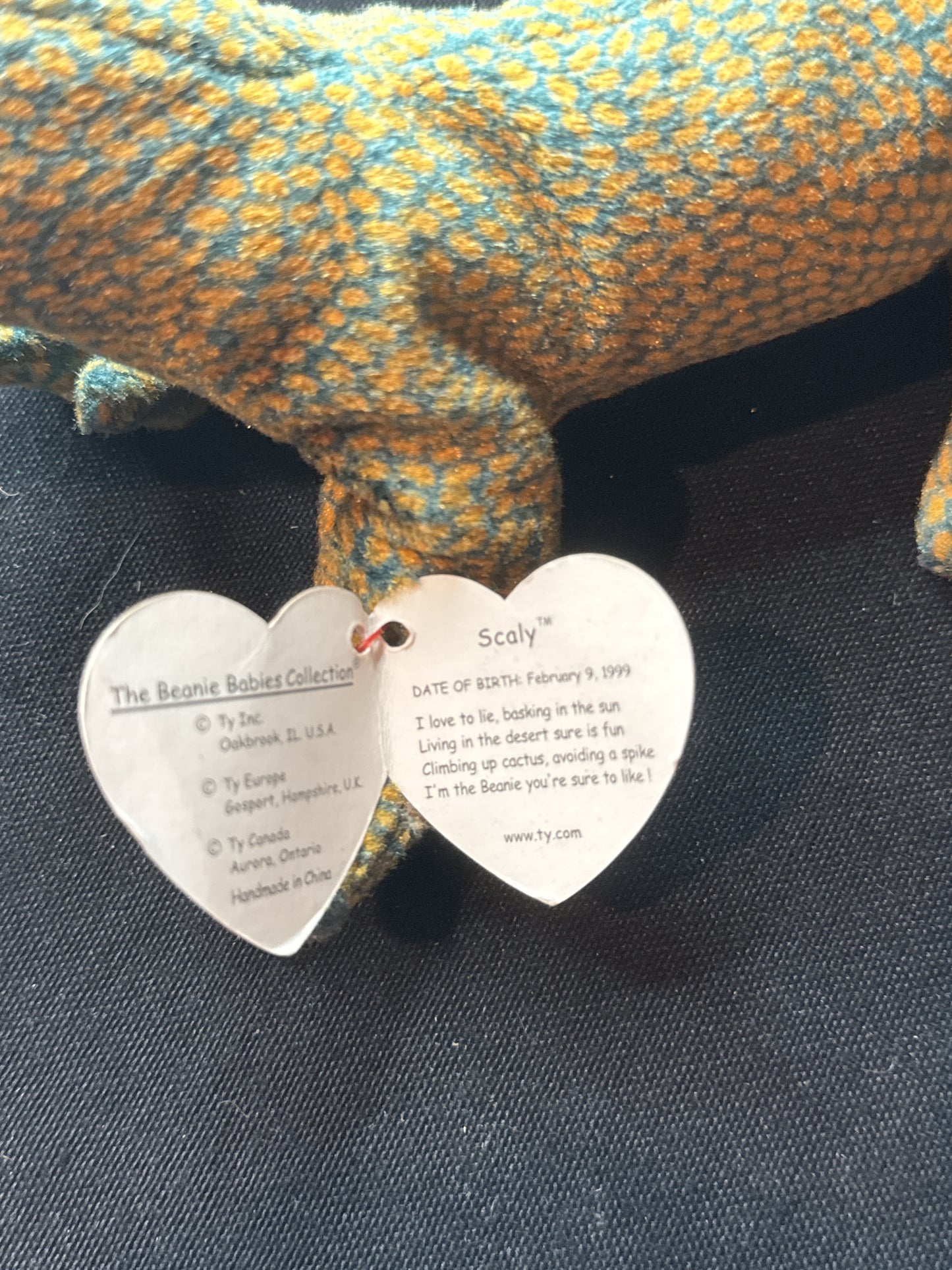 Ty Beanie Baby SCALY the Lizard Plush Stuffed Animal
