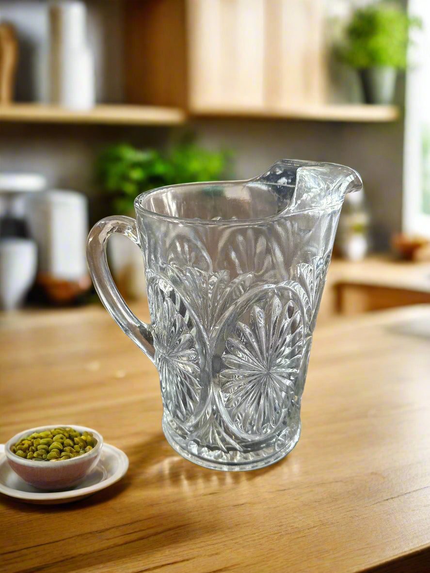 Medallion Clear by Anchor Hocking 64oz Pitcher 8 1/8" Tall