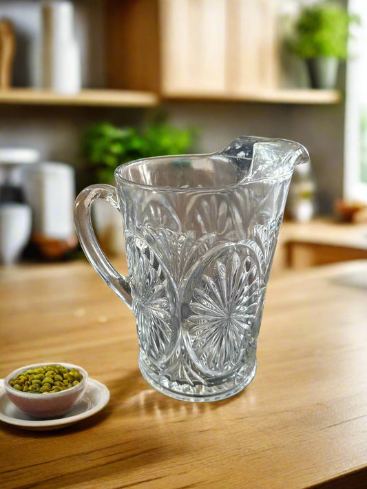 Medallion Clear by Anchor Hocking 64oz Pitcher 8 1/8" Tall
