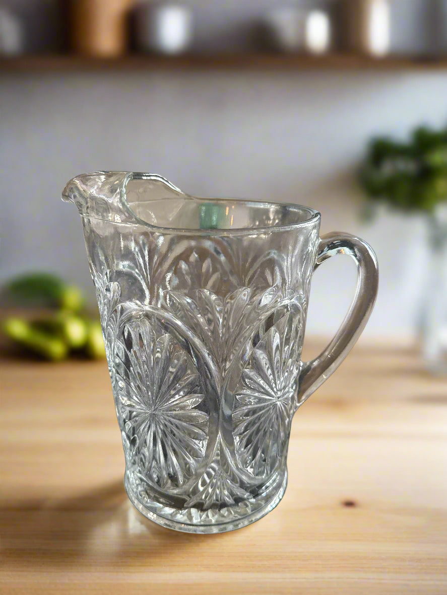 Medallion Clear by Anchor Hocking 64oz Pitcher 8 1/8" Tall