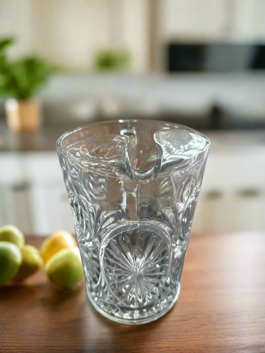 Medallion Clear by Anchor Hocking 64oz Pitcher 8 1/8" Tall