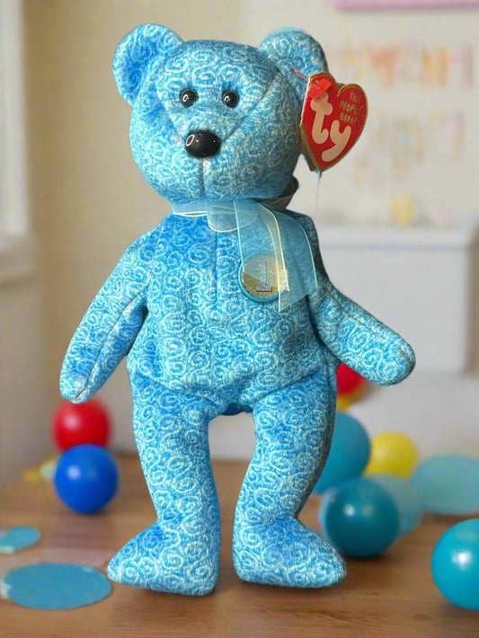 Ty Beanie Baby CLASSY the People's Beanie Bear, Pristine Condition w/ Tags