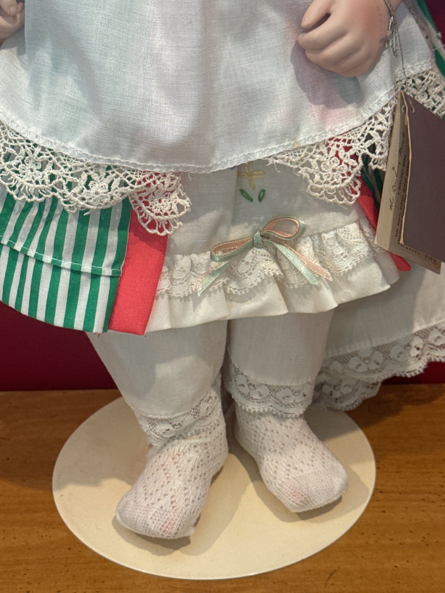 Danbury Mint 20" Porcelain Doll Molly By Peggy Dey Irish Redhead Girl Vintage
