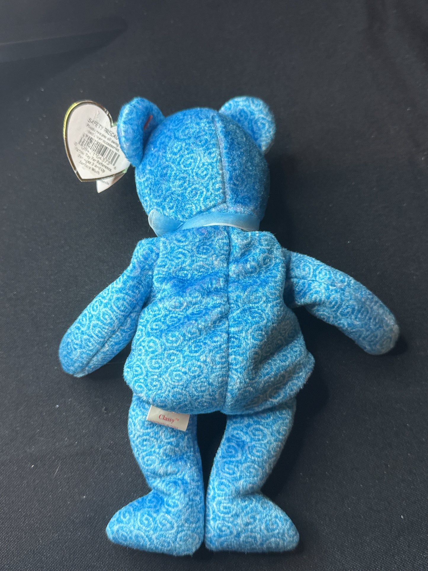Ty Beanie Baby CLASSY the People's Beanie Bear, Pristine Condition w/ Tags