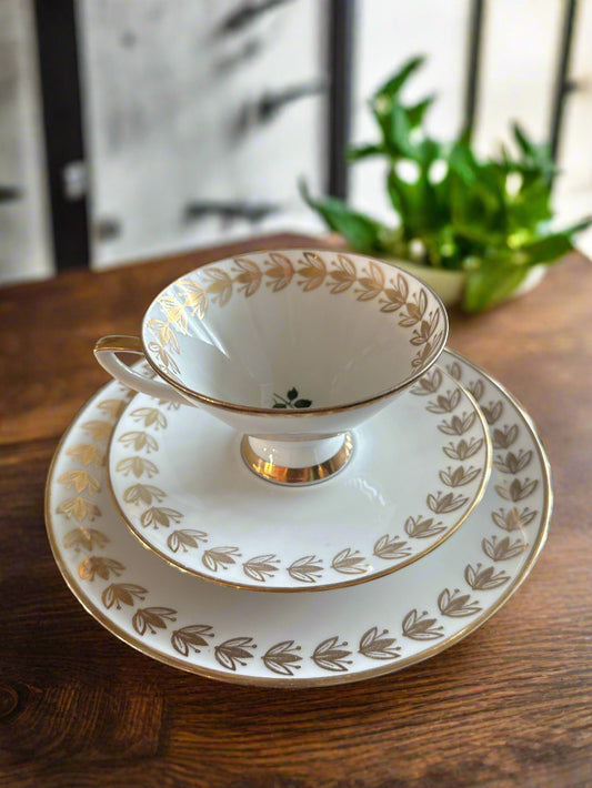 Winterling Tea Cup and Saucer and Salad Plate 2.75" Tall Cup 6" Wide Saucer 7.5" Wide Plate