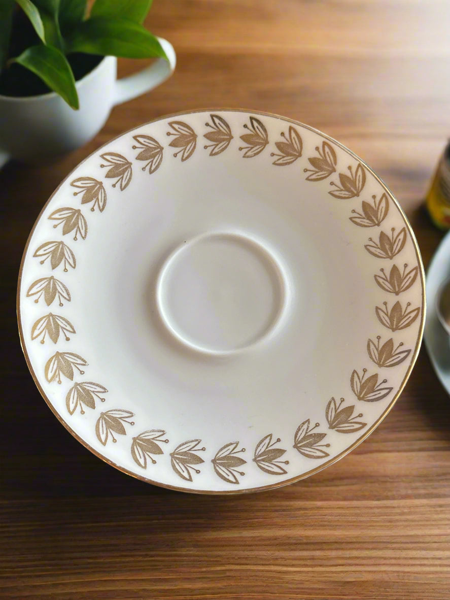 Winterling Tea Cup and Saucer and Salad Plate 2.75" Tall Cup 6" Wide Saucer 7.5" Wide Plate
