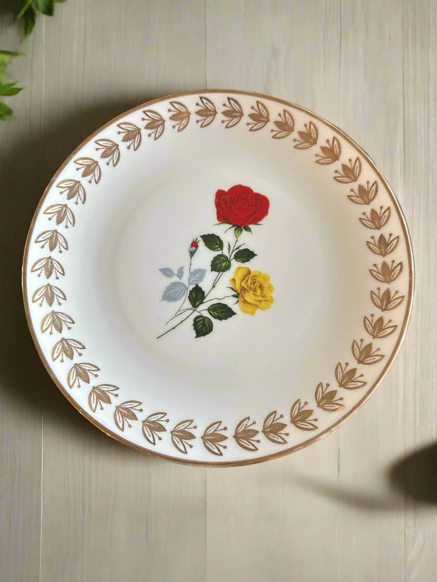 Winterling Tea Cup and Saucer and Salad Plate 2.75" Tall Cup 6" Wide Saucer 7.5" Wide Plate
