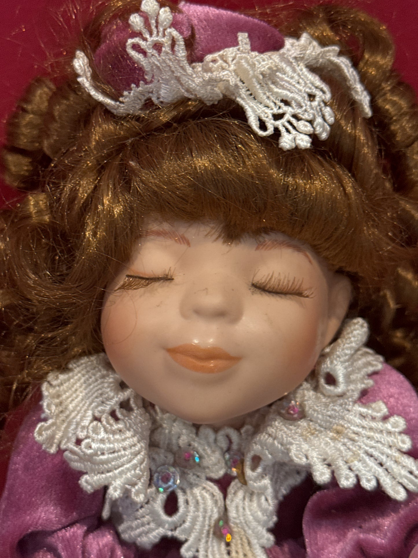 Vintage Porcelain Collectible Doll Gift Gallery Mariela Animated Wind Up Works Frere Jacques