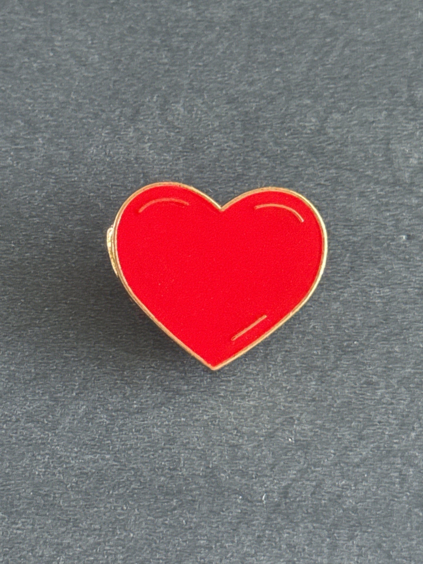 Red Heart Enamel Pin