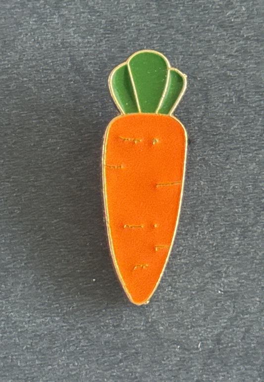 Orange Carrot Tie Tack Lapel Pin 3/4" Tall