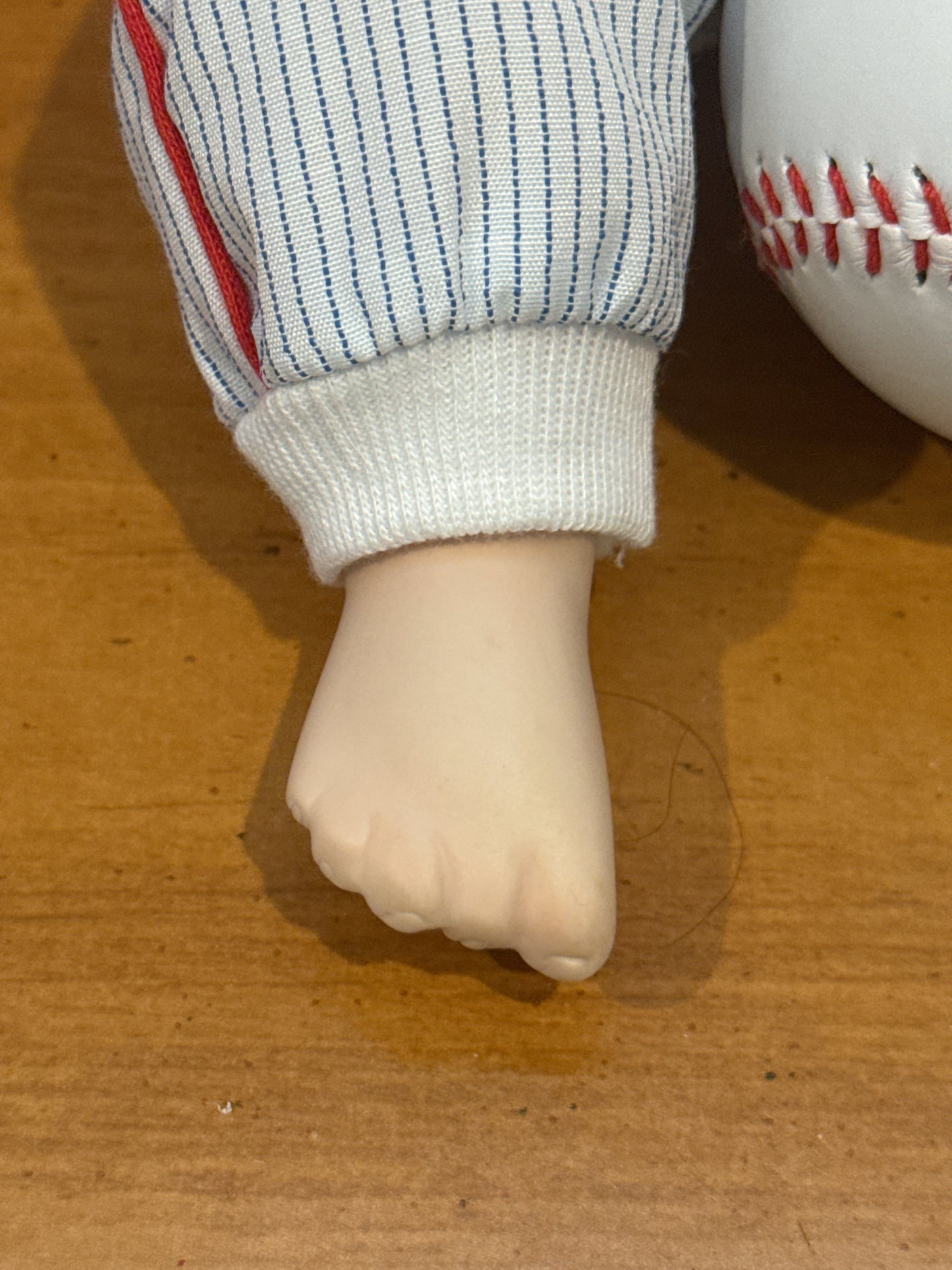 Yolanda Bello Michael Baseball Player Vintage Porcelain Collectible Boy Doll No Hat 14" Tall