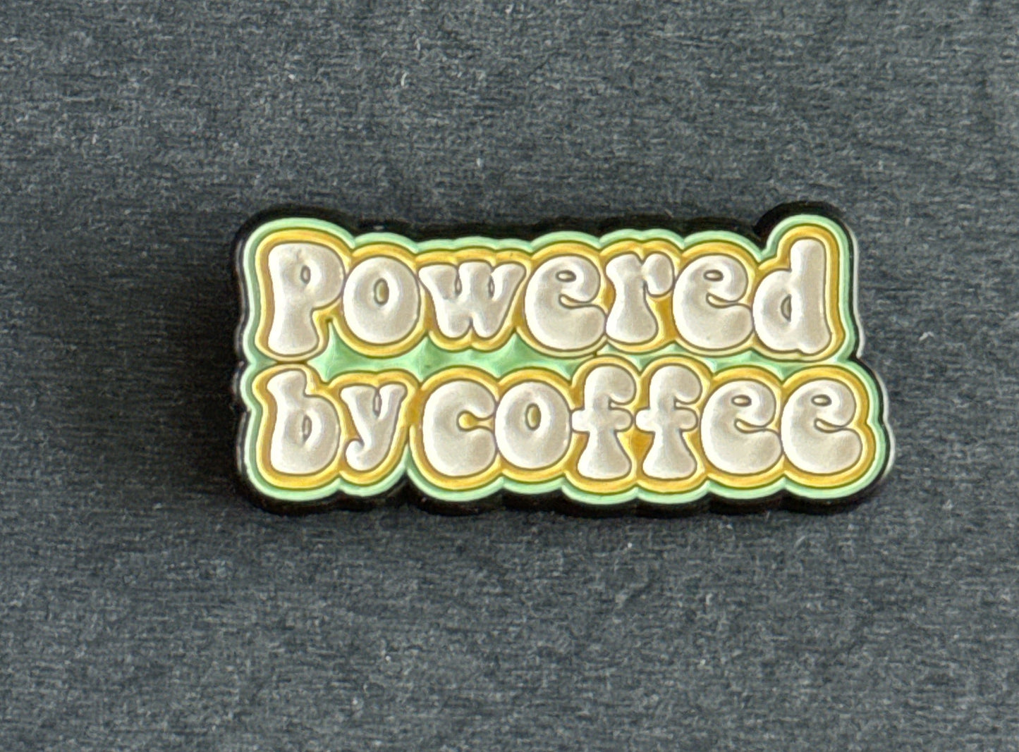 Powered By Coffee Enamel Pin
