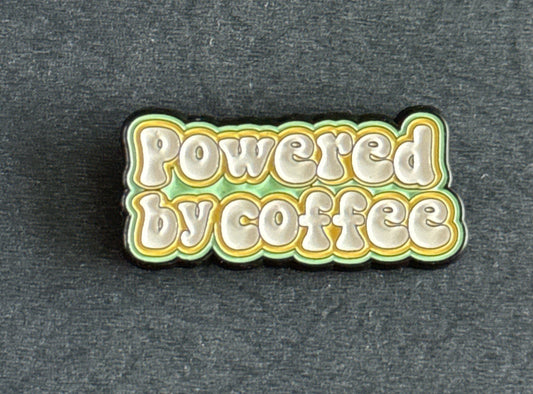 Powered By Coffee Enamel Pin