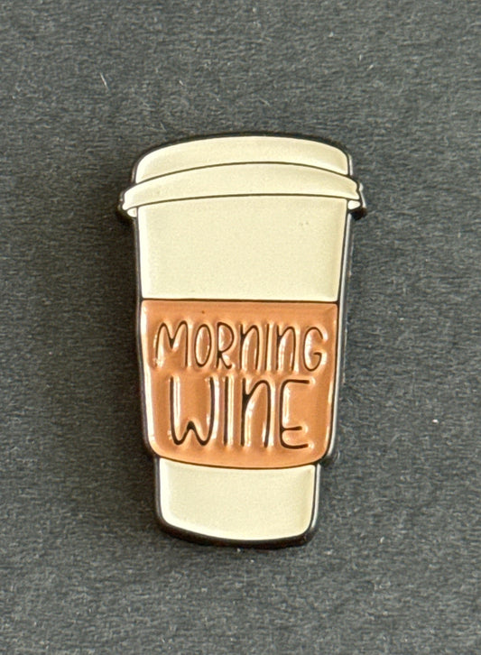 Morning Wine Enamel Pin