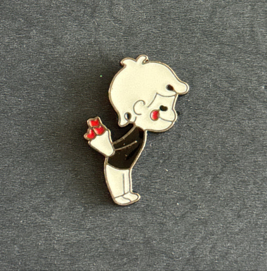 Kissing Boy And Girl Lapel Pin for Hat Purse Tie New (2 Pins)