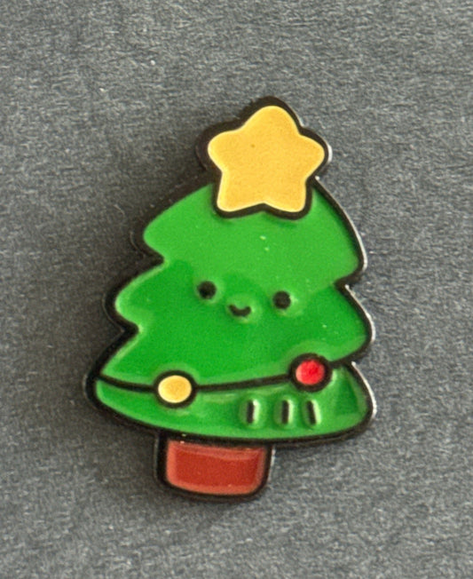Christmas Tree Green Enamel Pin