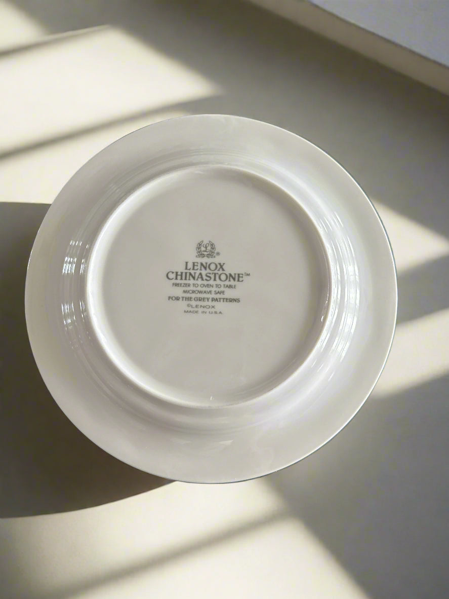 Lenox Grey Pinstripes (For The Grey) Bread & Butter Plate 6 5/8" Wide