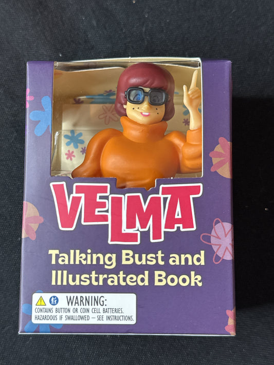 Scooby Doo TV Series Velma Talking Bust and Illustrated Book New in Box Sealed