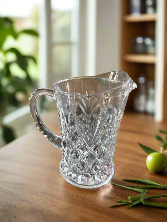 Anchor Hocking Prescot Clear Large Creamer 4 5/8" Tall Glass Clear