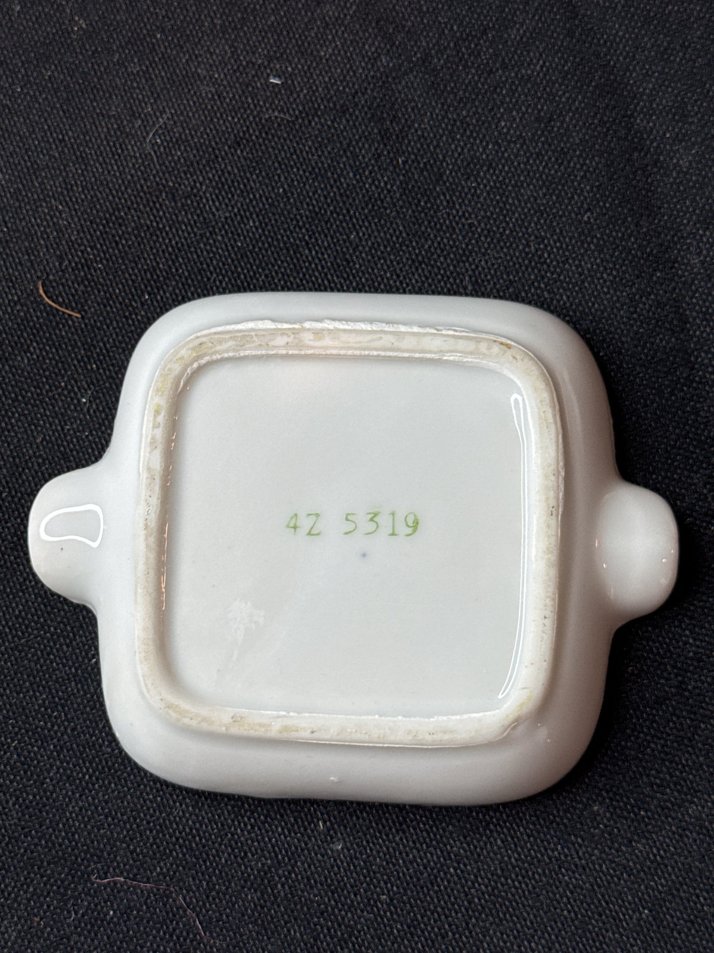 Pair of Vintage Napco Mini Ashtrays Set of 2 Made in Japan Ceramic Cars Numbered 3"