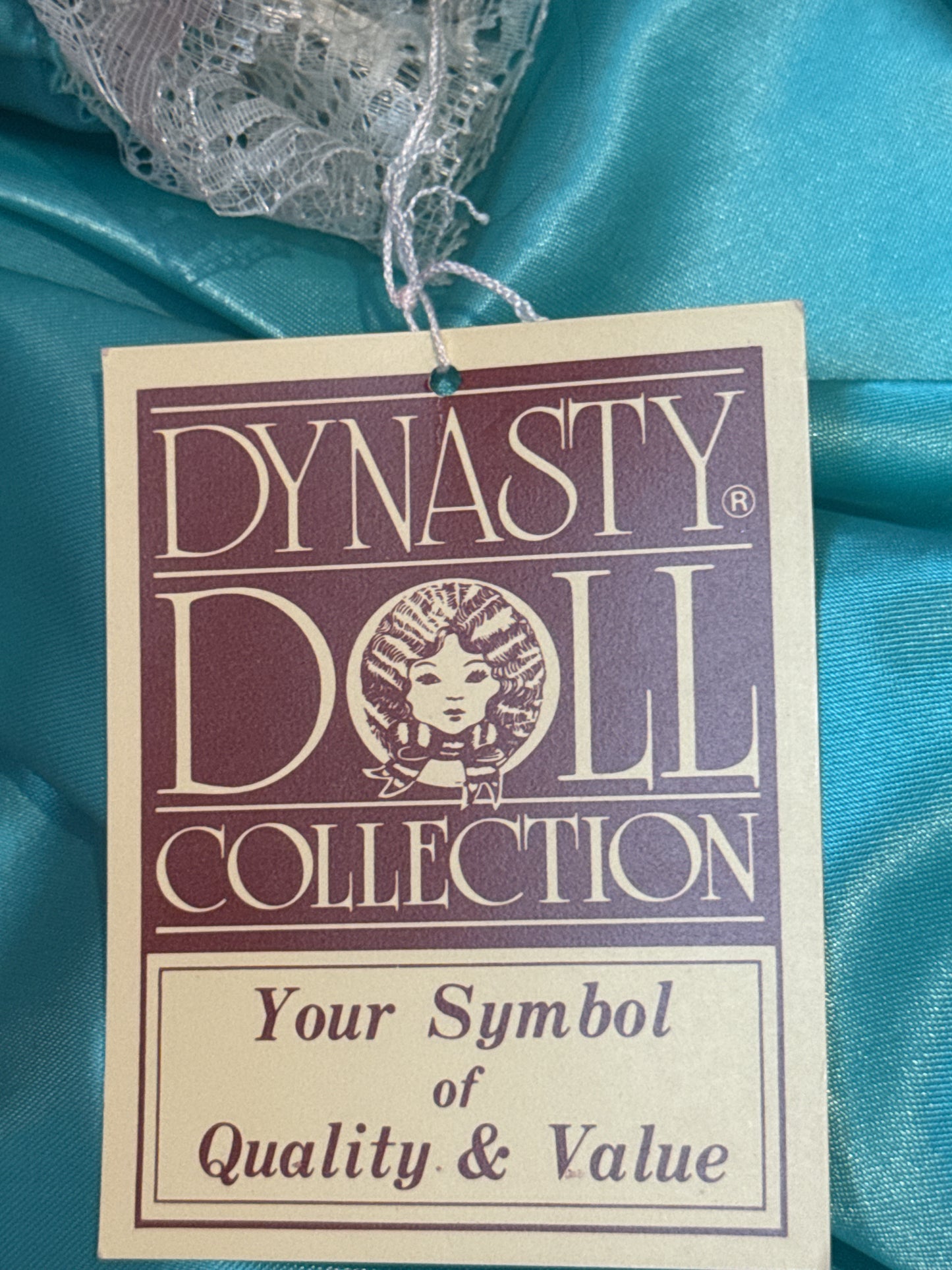 Dynasty Doll Collection Porcelain Doll Francine 16" Tall w/ Tag & Hallmark On Neck In Original Box