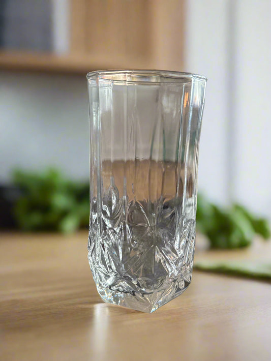 Vintage Cristal D'Arques Ashley Highball Glass/Cocktail Glass/Bar Glass/Tall Tumbler/Iced Tea