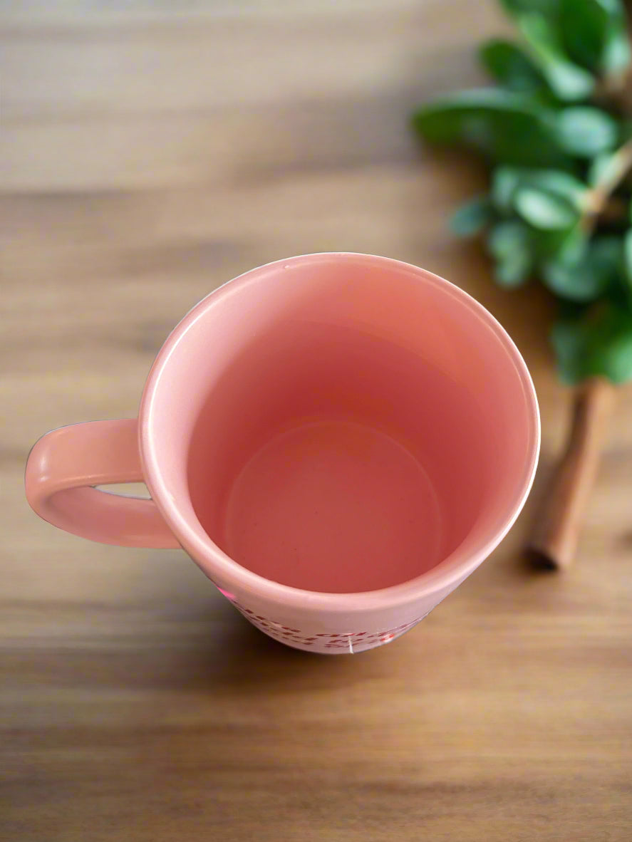 Parker Lane Coffee Cup Mug Pink It's An Add To Cart Kind of Day 16oz 4 1/8" Tall