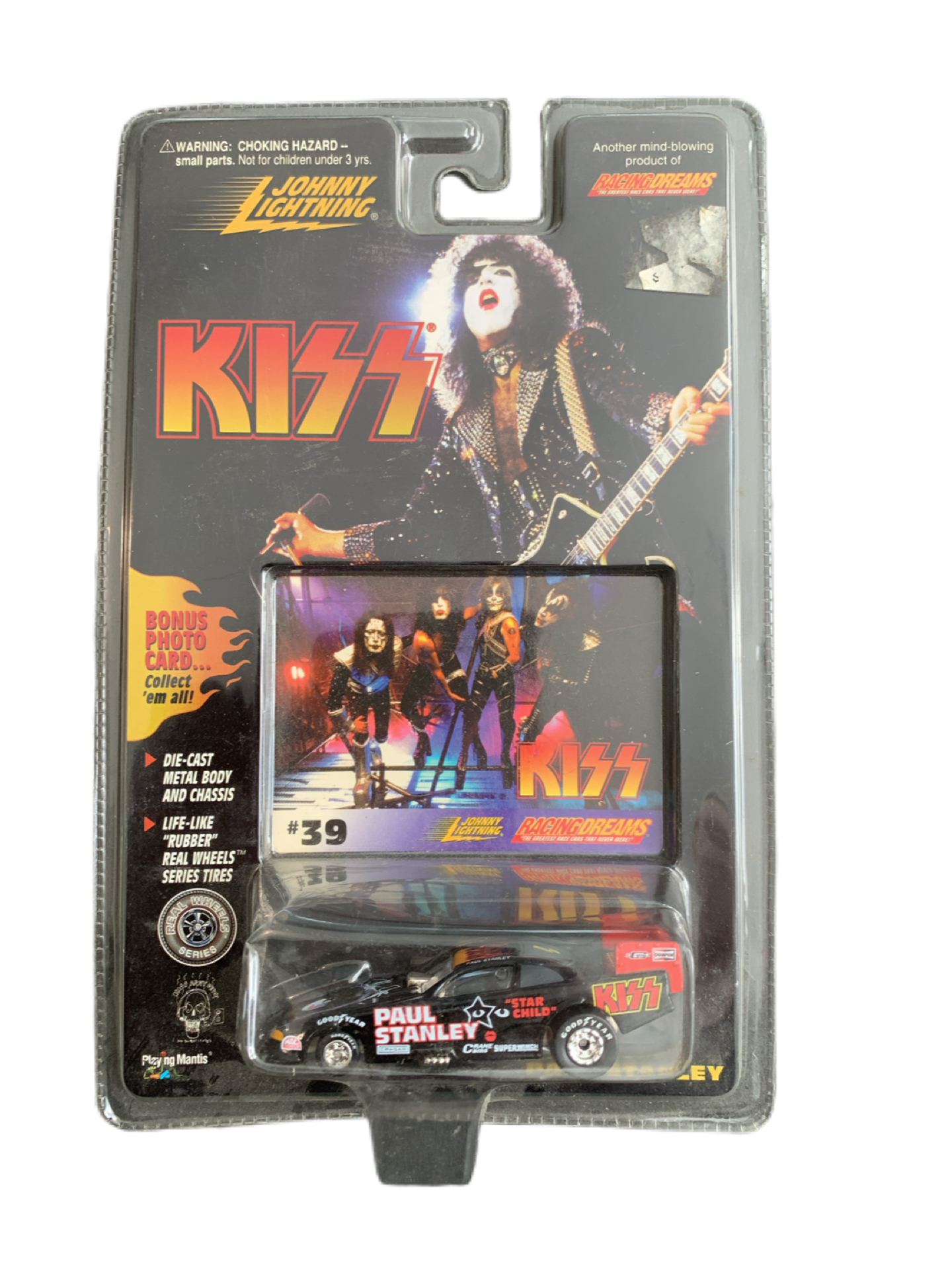 Kiss Playing Mantis Johnny Lightning Racing Dreams Paul Stanley #39 Die Cast 1:64