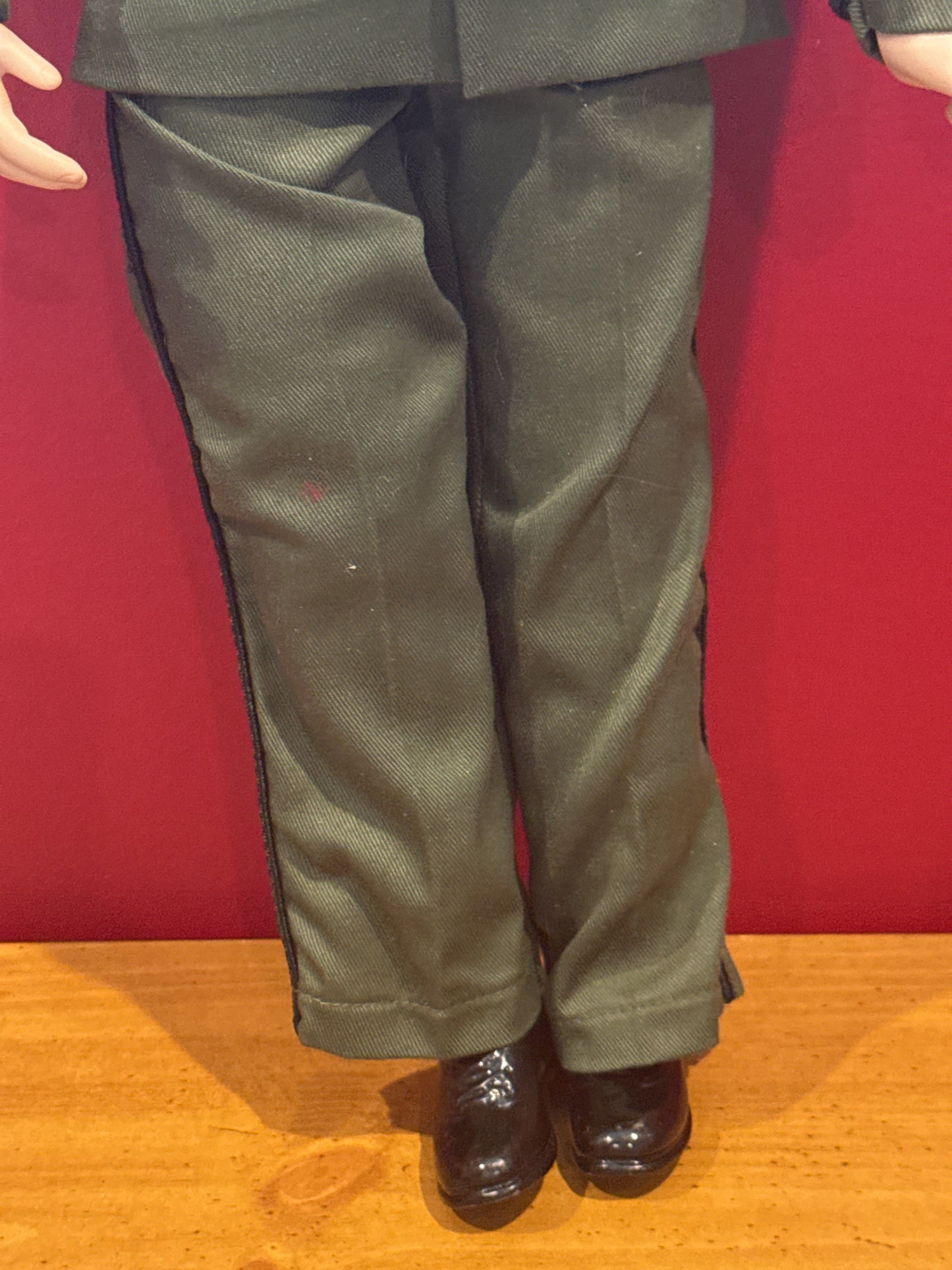 Army Soldier Designer Porcelain Doll Sandra Bilotto 20" Tall #797 Green Uniform No Hat
