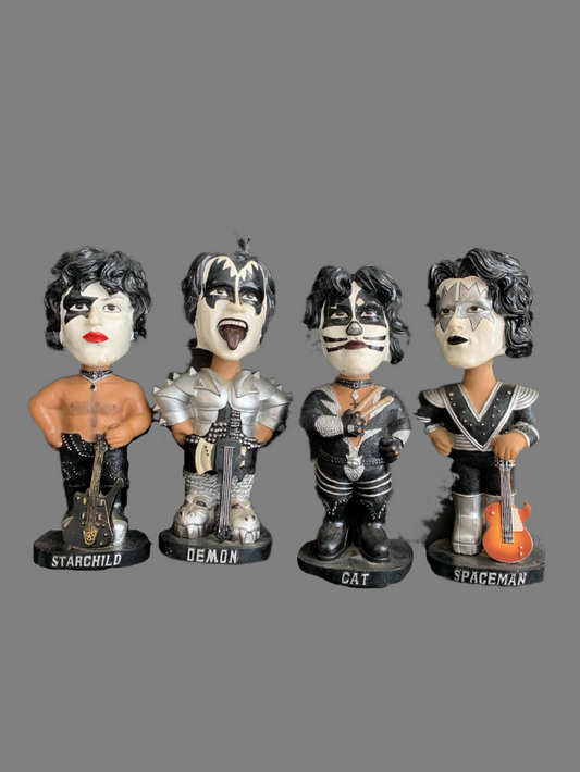 Kiss Bobbleheads Set of 4 Bobble Doubles Rare Set