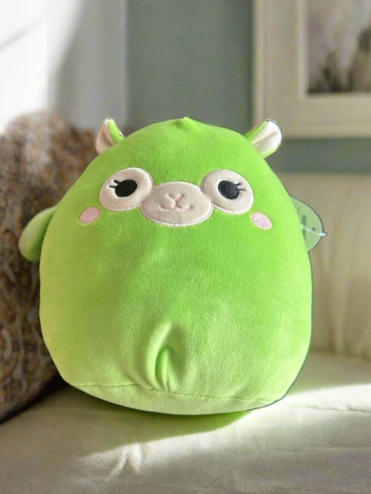 Squishmallows 8" Plush Jim The Green Alpaca Llama Kellytoy 2018 Soft New With Tags