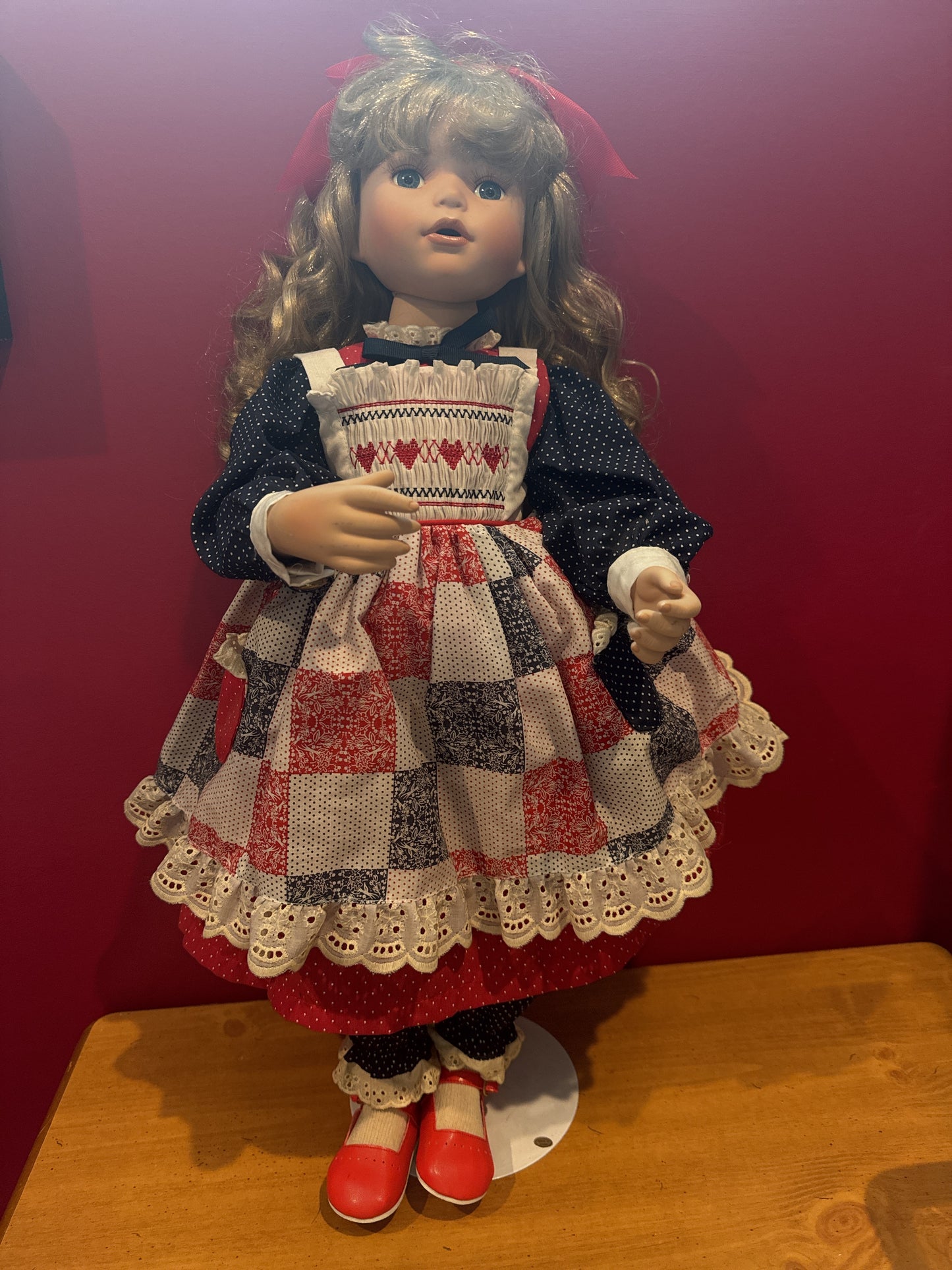 Porcelain Collectible Doll Riley Anne 25" Tall Treasury Collect Paradise Galleries Kathy Smith Fitzpatrick