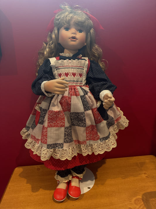 Porcelain Collectible Doll Riley Anne 25" Tall Treasury Collect Paradise Galleries Kathy Smith Fitzpatrick