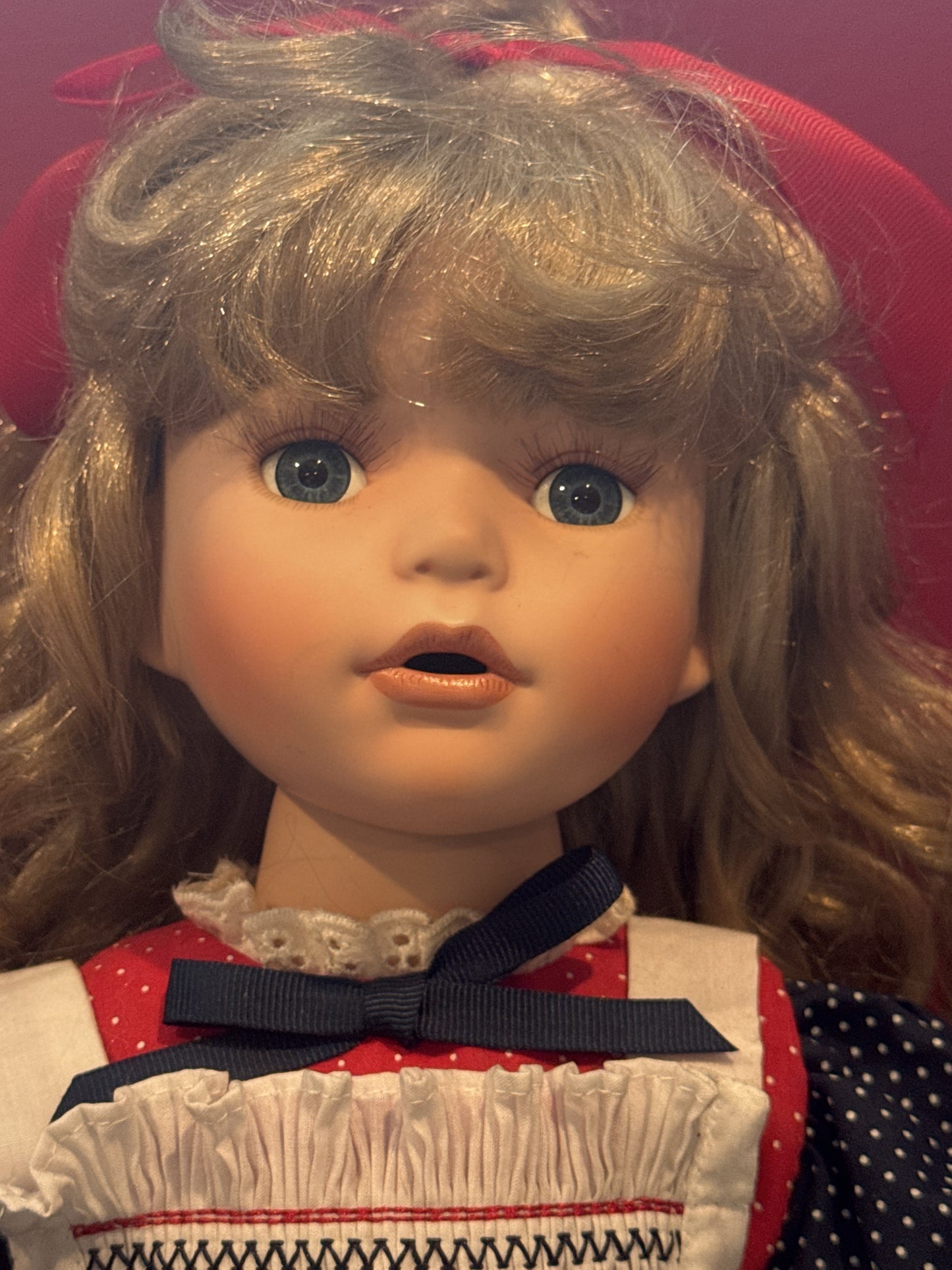 Porcelain Collectible Doll Riley Anne 25" Tall Treasury Collect Paradise Galleries Kathy Smith Fitzpatrick