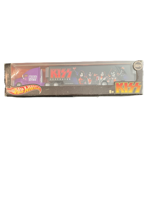 Kiss Hot Wheels Hot Trucks KISS Destroyer Semi Truck and Trailer New Unopened Box