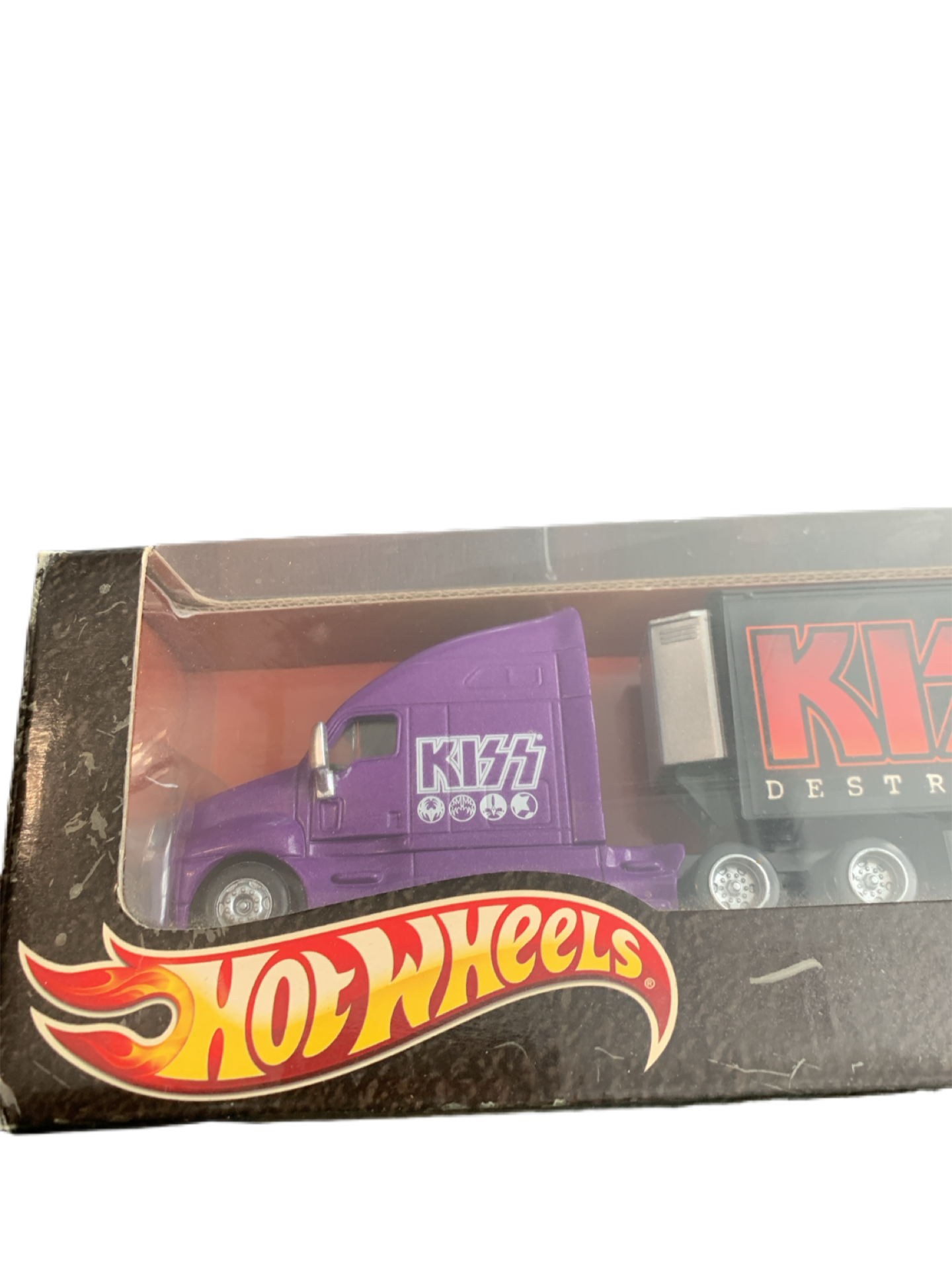 Kiss Hot Wheels Hot Trucks KISS Destroyer Semi Truck and Trailer New Unopened Box