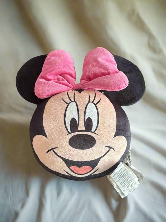 Disney Minnie Mouse Plush Face Pillow 12" Tall